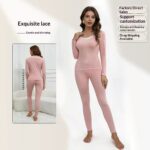 Warm Long-Sleeve Casual Autumn Top And Pants Set