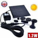 Garden Solar Water Pond Pump Powered Panel Kit Outdoor Pool Fountain Submersible