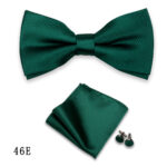 Mens Formalwear Accessory Burgundy Bow Tie Set