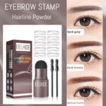 Foreign Trade Cross-Border Eelhoe Eyebrow Stamp Mold Eyebrow Drawing Tool Lazy Eyebrow Filler Makeup Eyebrow Powder Hairline Powder