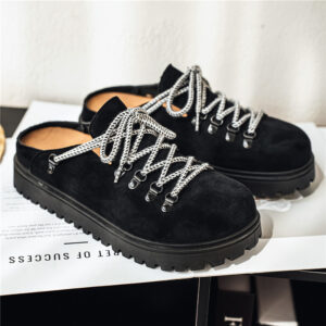 Summer Outdoor Office Lazy Slip-on Closed-toe Slippers