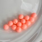 10mm Pumpkin Acrylic Beads, Solid Color PS Plastic Round Charms With Straight Hole For DIY Jewelry Making, Bracelets, Necklaces & Kids Crafts, Mixed Pastel Colors