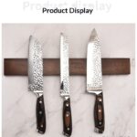 Kitchen Solid-wood Wall-mounted Magnetic Knife Holder No Drilling Required