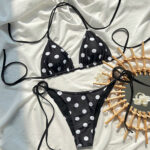 Womens Two-piece Swimsuit, Lace-up, Sexy Bikini For Hot Springs