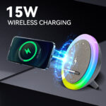 KP-577 Best-Selling Wholesale White Noise Bluetooth Speaker With LED Color Lights Clock Alarm Timer Wireless Charging And Bedside Desktop Functionality