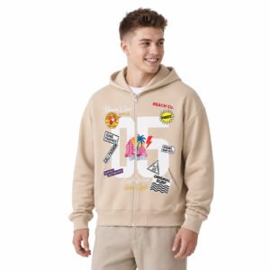 Cotton Loose-fitting Hooded Cardigan Coat