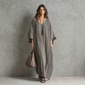 Seven-quarter Sleeve Kaftan Long-sleeved For Women