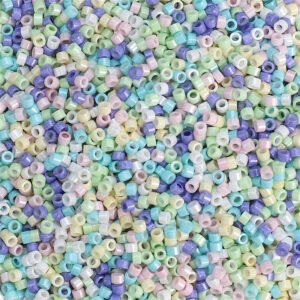 Oil-painted Solid-color Glass Seed Beads Round Beads