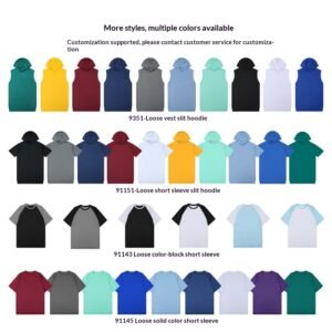 Basketball Jersey Split Hoodie Short Sleeve