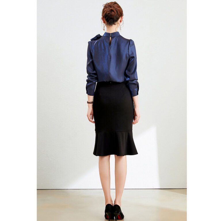Elegant, Goddess-style Professional Skirt Suitstylish Front-desk Work Attire