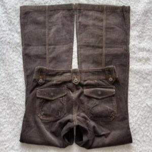 Womens Retro Low-rise Bootcut Jeans