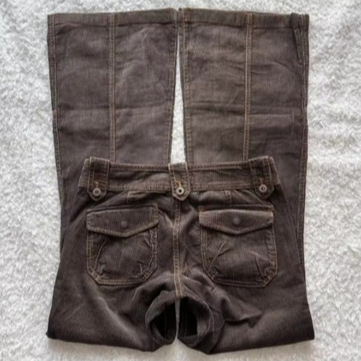 Womens Retro Low-rise Bootcut Jeans
