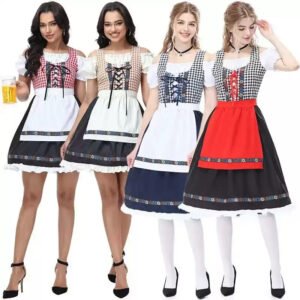 Oktoberfest German Bavarian Dirndl Costume Dress Halloween