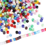 Oil-painted Solid-color Glass Seed Beads Round Beads