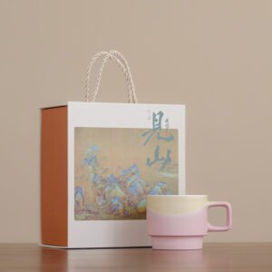 New Ceramic Kiln-change Coffee Cup Gift Box Set