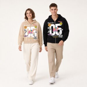 Cotton Loose-fitting Hooded Cardigan Coat