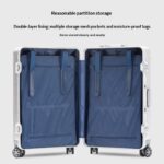 Aluminum-magnesium Alloy Trolley Case With Universal Wheels And A Combination Lock