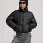 Stand-collar Puffer Cotton-padded Coat For Petite Figures