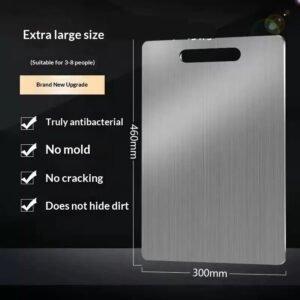 Mildew-proof Stainless Steel Double-sided Cutting Board Household