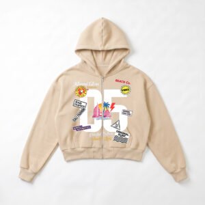 Cotton Loose-fitting Hooded Cardigan Coat