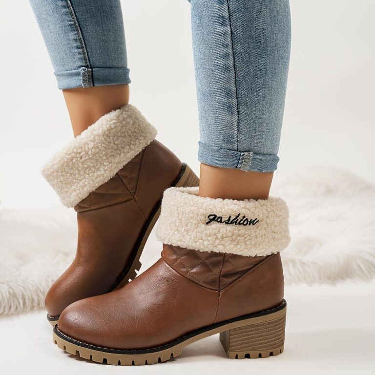 Womens Plus-size Snow Boots Warm And Cozy