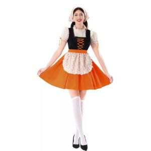 Oktoberfest Costume Women Bavarian Traditional Dirndl Dress