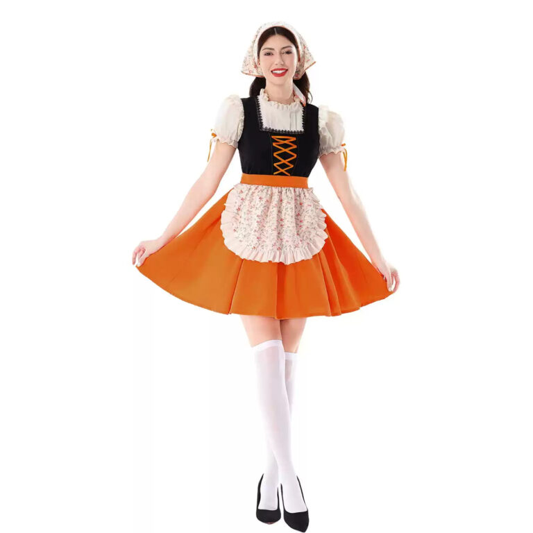 Oktoberfest Costume Women Bavarian Traditional Dirndl Dress