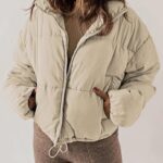 Stand-collar Puffer Cotton-padded Coat For Petite Figures
