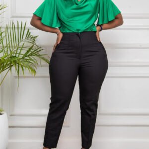 Womens Casual Professional Solid-Color Dress Pants
