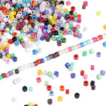 Oil-painted Solid-color Glass Seed Beads Round Beads