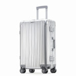 Aluminum-magnesium Alloy Trolley Case With Universal Wheels And A Combination Lock