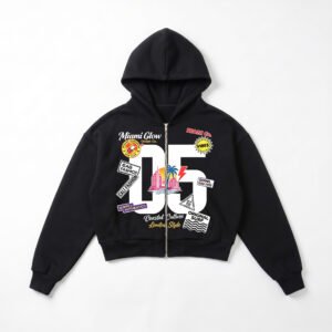 Cotton Loose-fitting Hooded Cardigan Coat