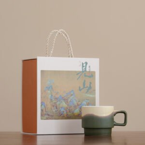 New Ceramic Kiln-change Coffee Cup Gift Box Set