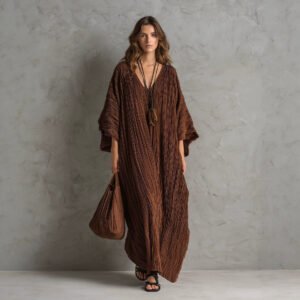 Seven-quarter Sleeve Kaftan Long-sleeved For Women