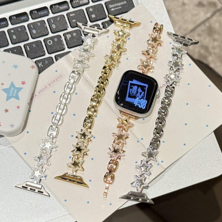 Star-rotating Zirconia Metal Watch Strap