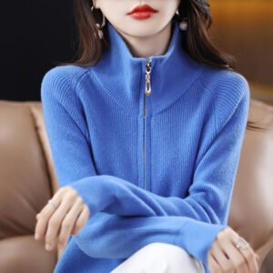 Niche Lapel Versatile Long-sleeve Pullover Sweater