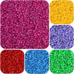 Oil-painted Solid-color Glass Seed Beads Round Beads