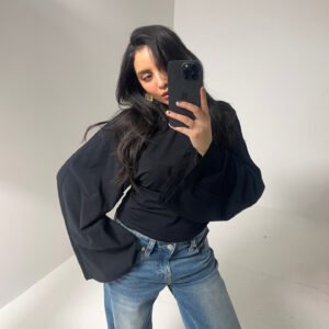 Casual Crew-neck Pullover Loose-fit Long-sleeve T-shirt