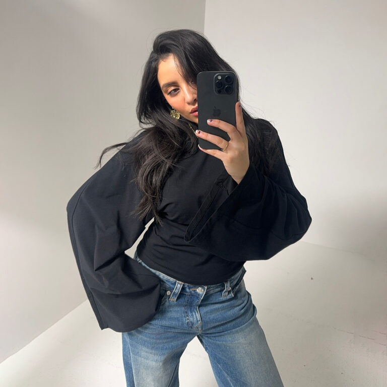 Casual Crew-neck Pullover Loose-fit Long-sleeve T-shirt