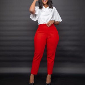 Womens Casual Professional Solid-Color Dress Pants