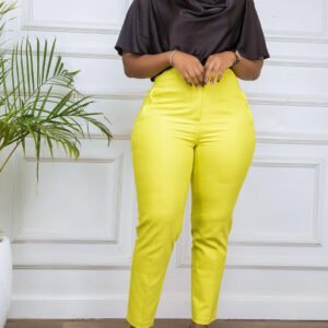 Womens Casual Professional Solid-Color Dress Pants