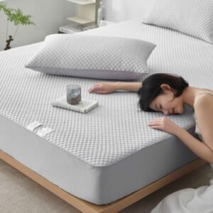 Summer Ice Silk Cooling Mat Pillowcase Set