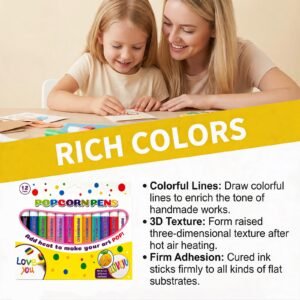 Smooth And Easy To Color Popcorn Pen Set