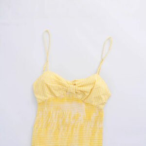 Womens Bow-Knot Back-Cutout Dress