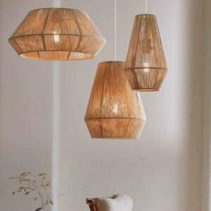 Retro Handmade Rattan Balcony Lamp