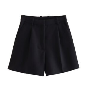 Versatile High-Waisted Pleated Casual Shorts For Women