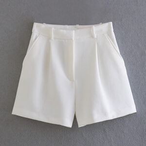 Versatile High-Waisted Pleated Casual Shorts For Women