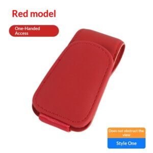Solid-color Multi-functional Leather Glasses Clip For Cars