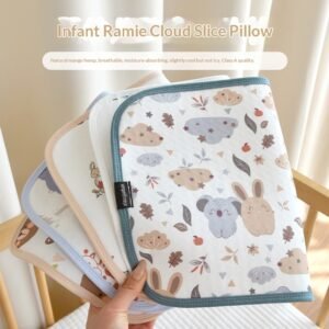 Sweat Absorbent Breathable Flat Pillow With A Cool Touch Pillowcase