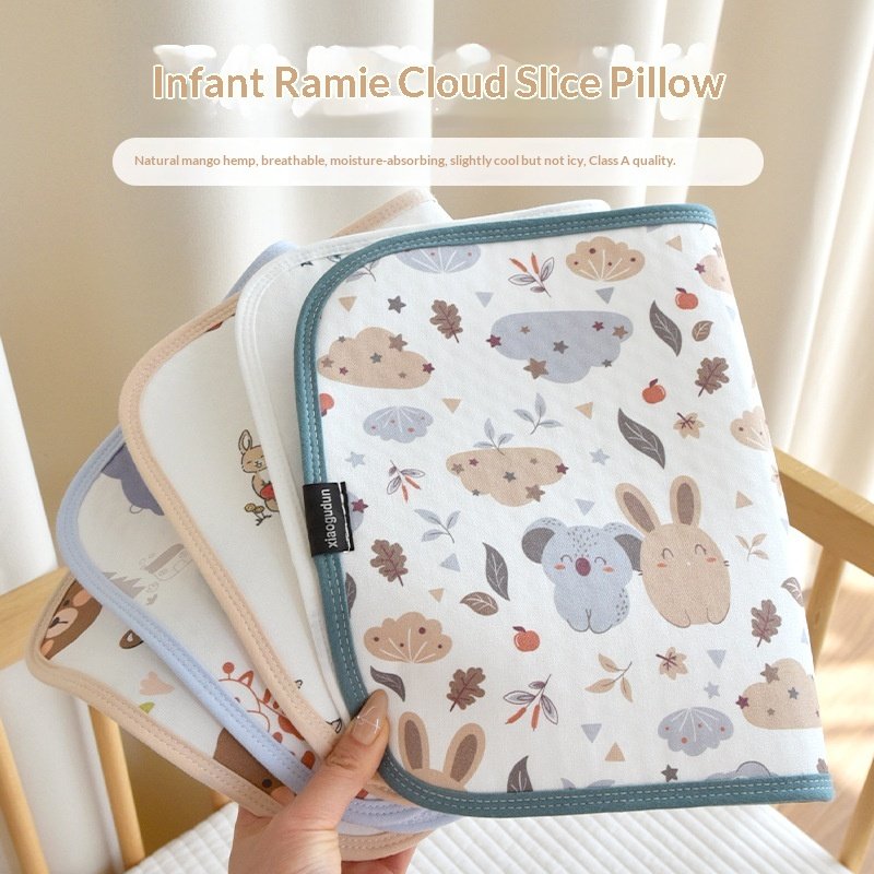 Sweat Absorbent Breathable Flat Pillow With A Cool Touch Pillowcase